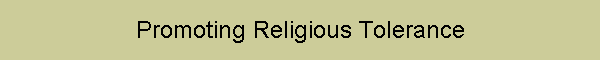 Promoting Religious Tolerance
