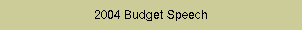 2004 Budget Speech