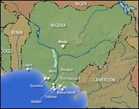 A map of Nigeria. Credit: NPR.